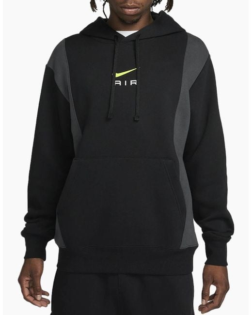 Nike Black Fv0167 Tracksuit Set Jogging Bottom Pullover Fleece Hoodie Tops for men