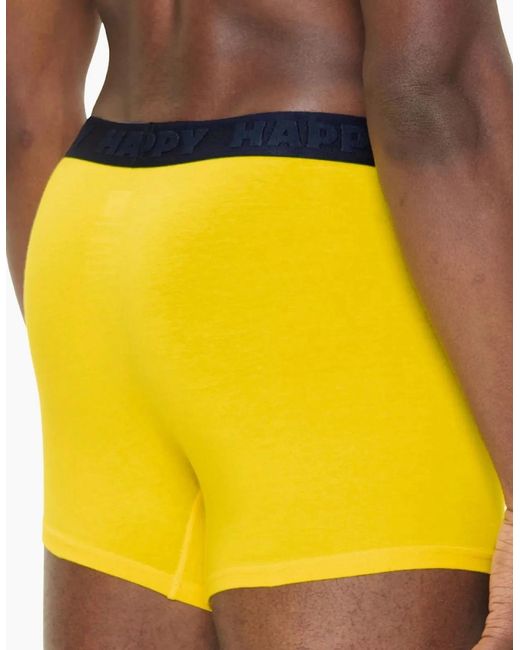 Happy Socks Yellow Gherkin Boxer Trunk for men