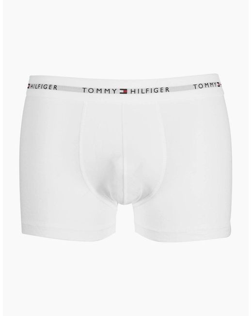 Tommy Hilfiger Red 3-Pack Signature Cotton Boxer Trunks for men