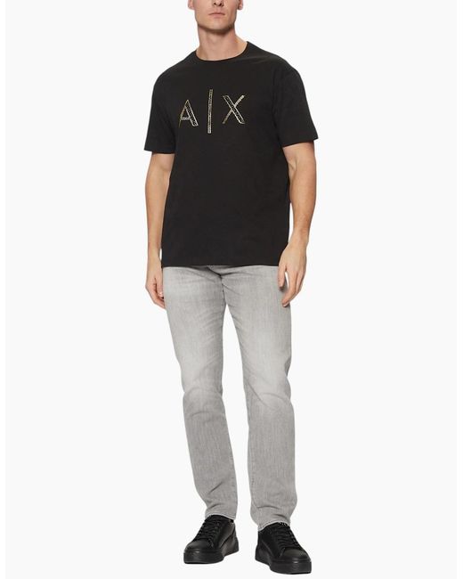 Armani Black Exchange T-Shirts Milano A for men