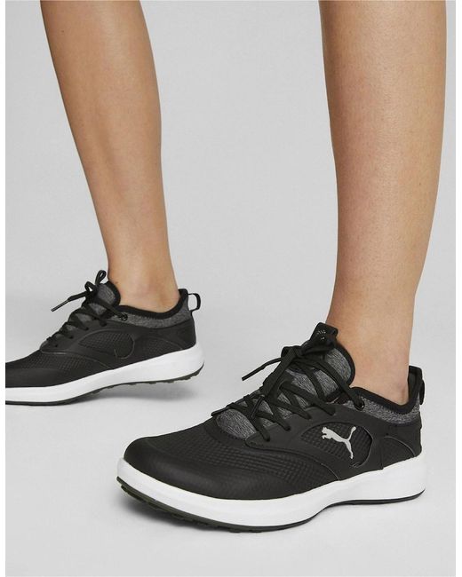 PUMA Black Ignite Malibu Spikeless Golf Shoes