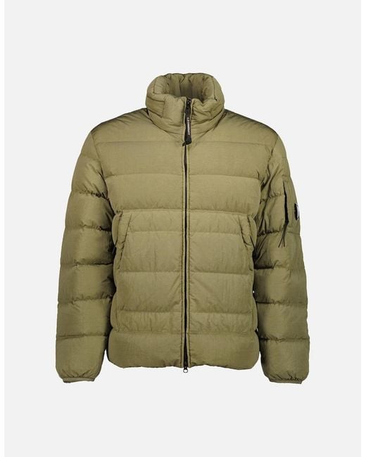 C P Company Green Eco-Chrome R Down Lens Jacket for men