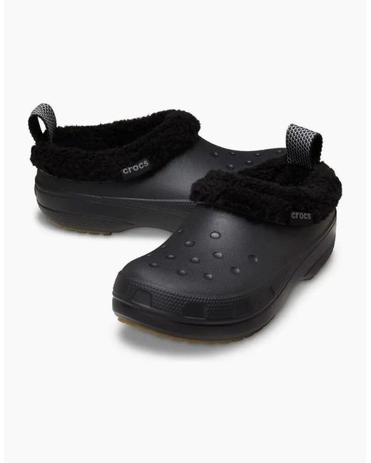 CROCSTM Black Classic Lined Shorty Clogs for men