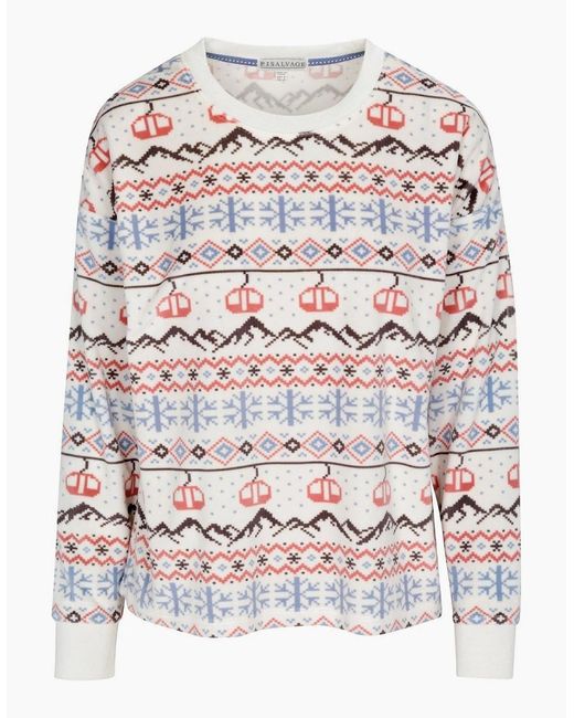 Pj Salvage White Salvage Christmas Shirt