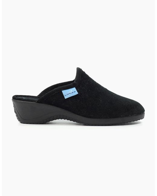 Lunar Black Audrey Slippers