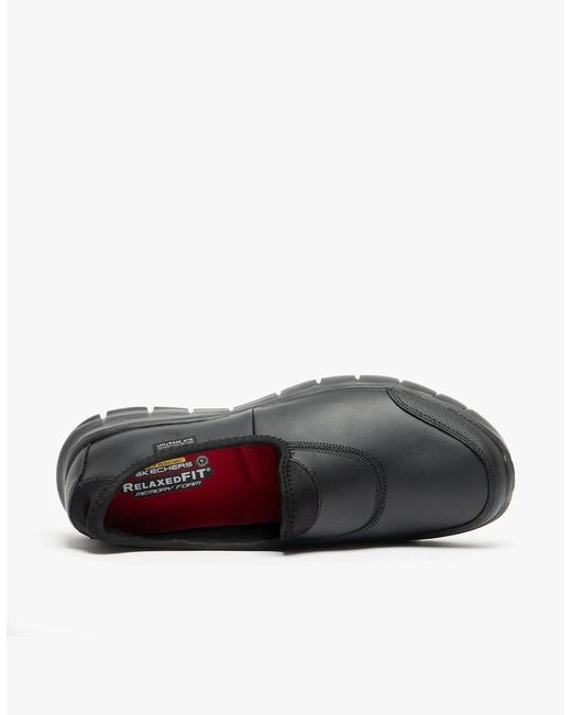Skechers Black 76536Ec Sure Track Sr Low Top Shoes