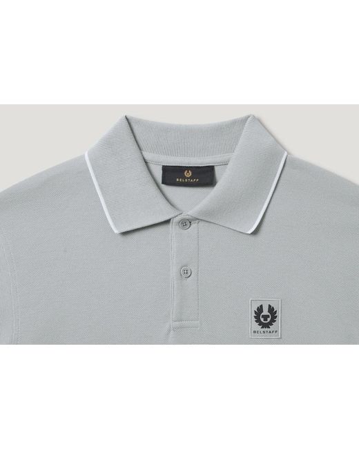 Belstaff Gray Tipped Polo Quarry for men