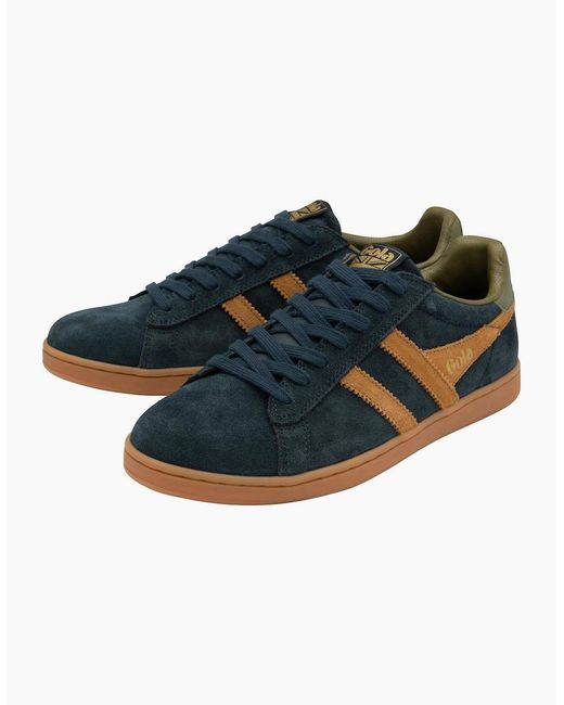 Gola Blue Equipe Ii Suede Trainers for men