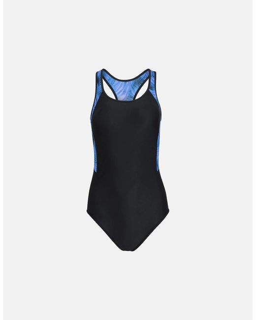 Mountain Warehouse Blue Ladies Take The Plunge Printed One Piece Swimsuit