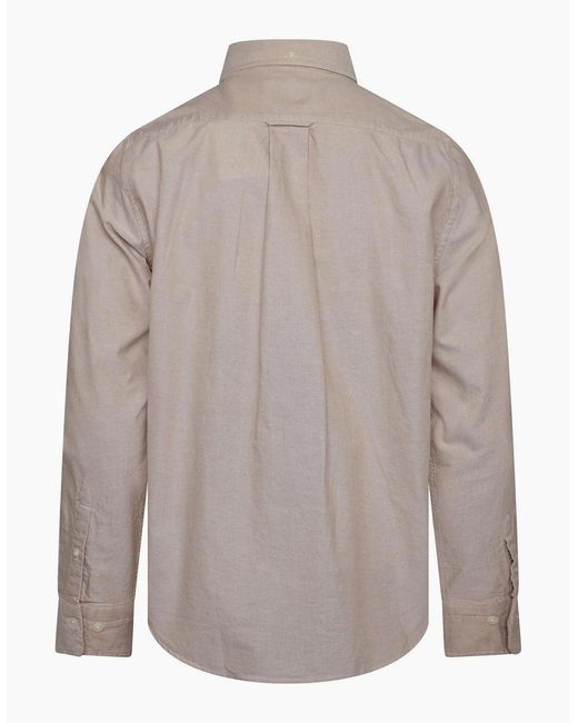 Gant Gray Reg Oxford Ss Shirt for men