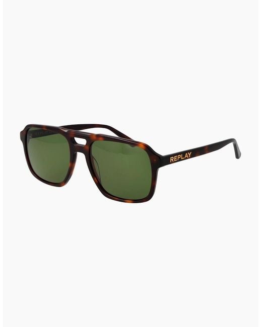 Replay Green Sunglasses Ry677S H01 57 for men