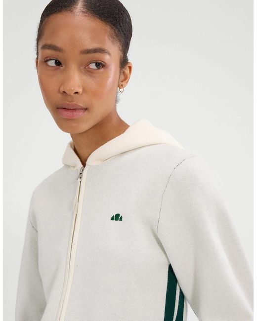 Ellesse Gray Laneisa Knitted Fz Hoodie