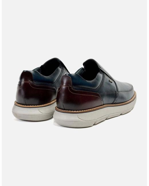 Pod Blue Fowler Leather Loafers for men