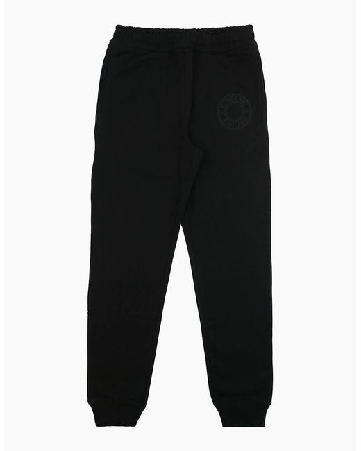 Burberry Black Rogan Embroidered Circle Logo Bottoms for men