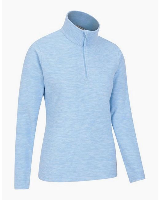 Mountain Warehouse Blue Ladies Snowdon Melange Fleece Top