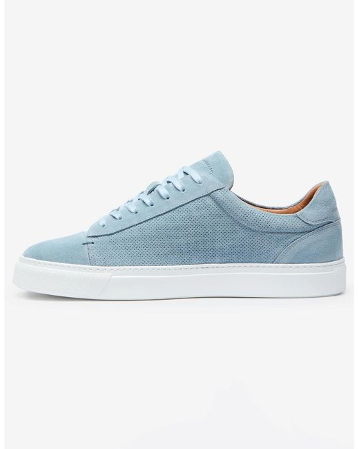 Oliver Sweeney Blue Almada Suede Trainers for men