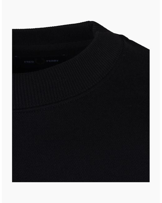 Fred Perry Blue Crew Neck Sweatshirt for men