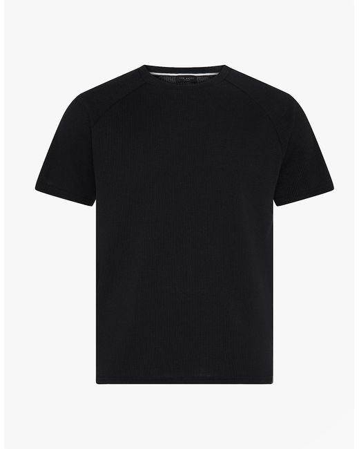Ted Baker Black Waffle Loungewear Set for men