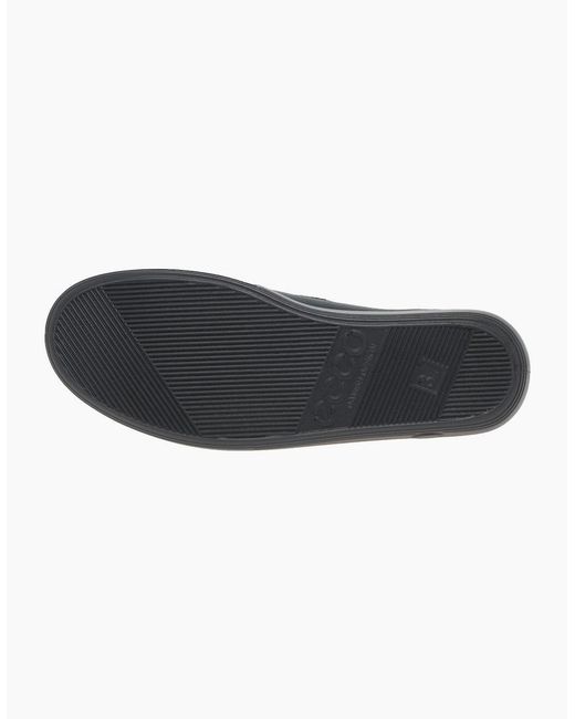 Ecco Black Soft 2 Strap Casual Trainers