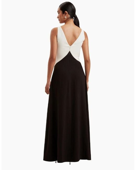 Ted Baker Black Sucre Contrast Paneling Midi Dress
