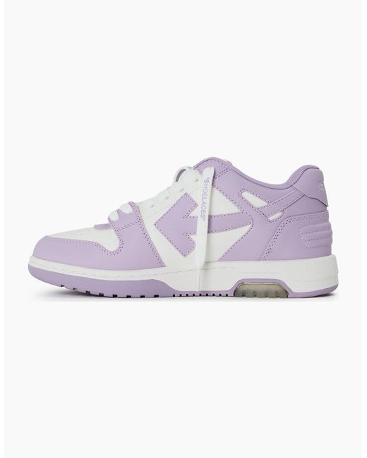 Off-White c/o Virgil Abloh Purple Out Of Office Low Top Trainers