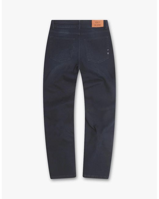 Vingt Quatre Denim Blue Vingt Quatre Taper Fit Jeans for men