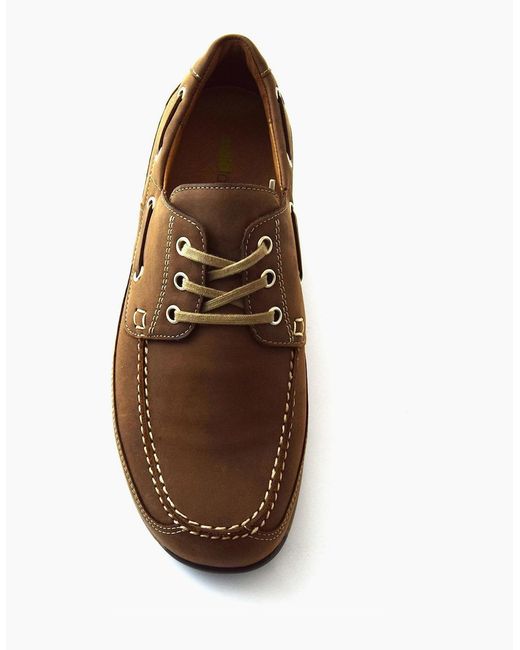Waldläufer Brown Denver 526001 Deck Shoe for men
