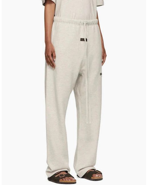 Fear Of God White Relaxed Sweatpants 'Light Oatmeal'