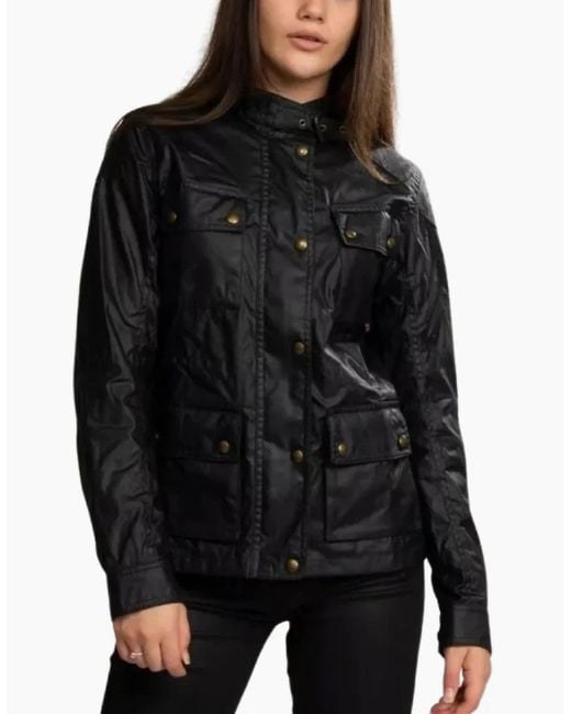 Belstaff Black Fieldmaster Waxed Jacket