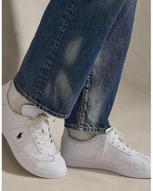 Polo Ralph Lauren White Hrt Aera Pp Court Trainers for men