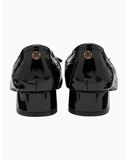 Lotus Black Rush Ballet Pumps