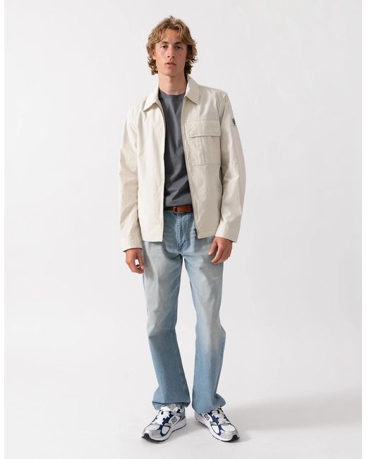 Belstaff Natural Cargo Overshirt for men