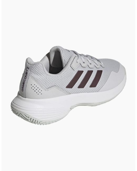 Adidas Gray Gamecourt 2 Low Top Tennis Sneakers