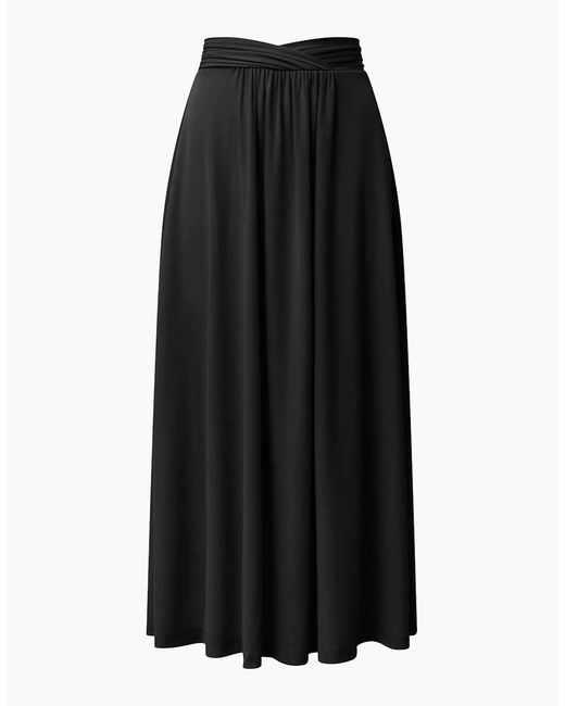 James Lakeland Black Jersey Midi Skirt