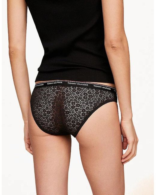 Tommy Hilfiger Gray 3-Pack Premium Essential Lace Bikini Briefs, /Light