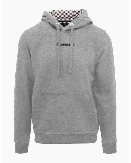 Aquascutum Gray Hoody Sweat for men