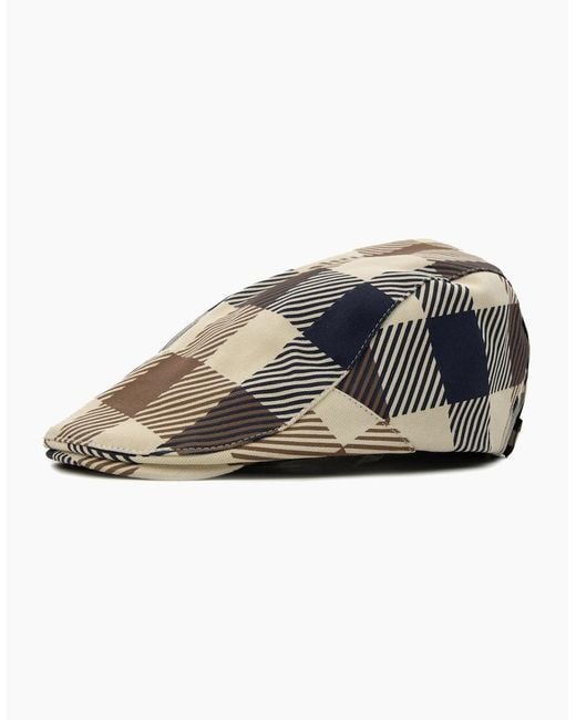 Aquascutum Multicolor Macro Iconic Flat Cap 30 for men