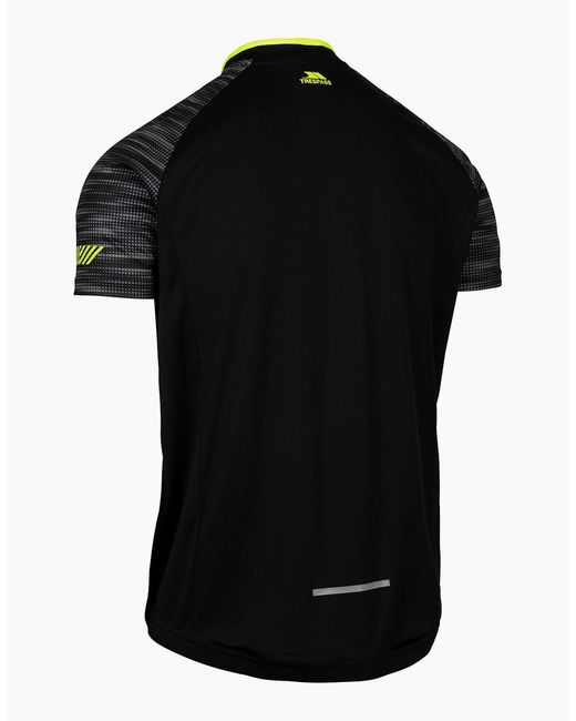 Trespass Black Hazzel Tp75 Active Cycling Jacket for men