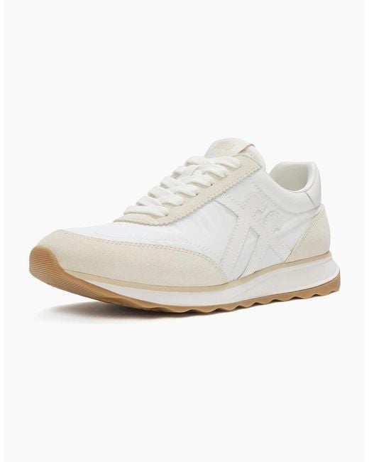Fitflop White Retro-Q Ff Nylon Urban Mix Trainers