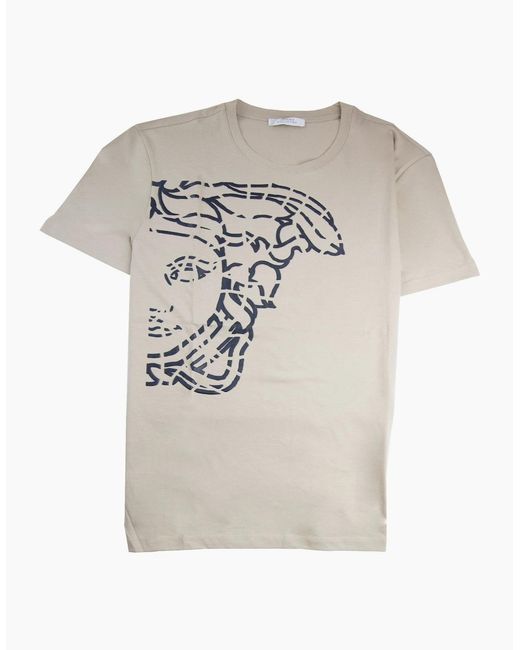 Versace White Rubber Medusa T-Shirt for men