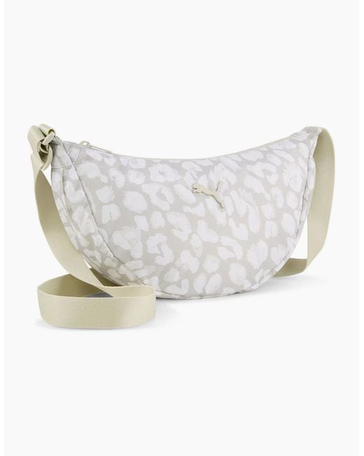PUMA White Pop Half Moon Shoulder Bag