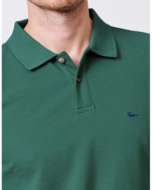 aubi Green Marcel Pique Polo for men