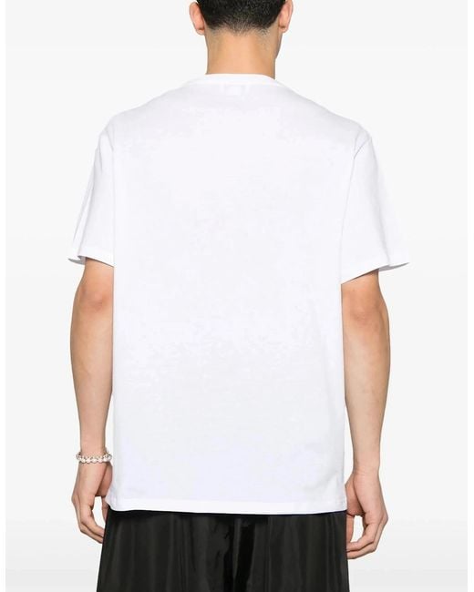 McQueen White T-Shirt With Logo for men