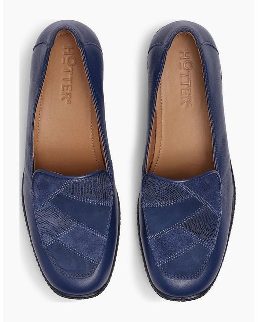 Hotter Blue Faith Ii Slip On Shoes