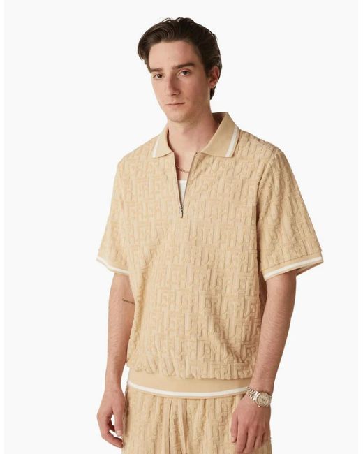 Huf Metallic Tether Jacquards Terry Twill Polo for men