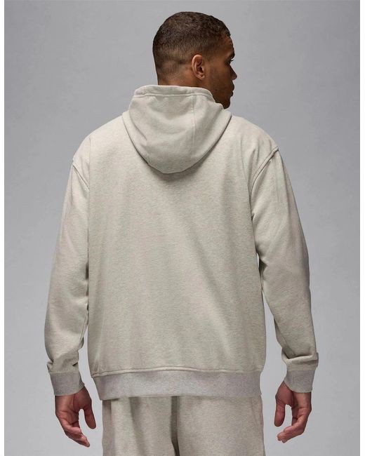 Nike Gray Sport Kangaroo Pocket Hooded Long Sleeve Sweatshirt for men