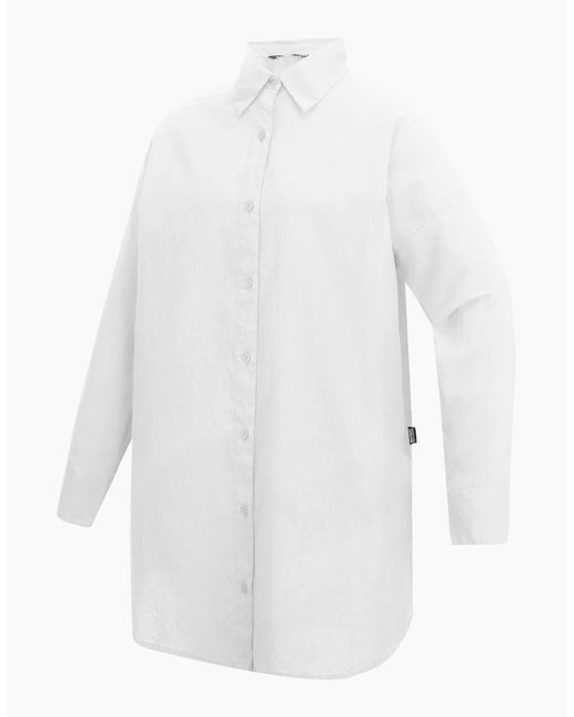 Regatta White Ladies Prena Cover Up Plain Beach Shirt