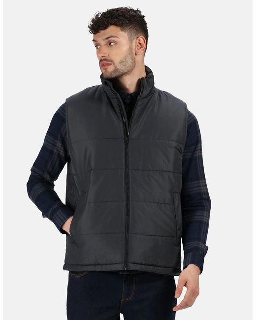 Regatta Black Professional Quilted Insulated Body Warmer for men