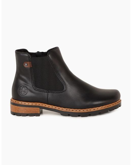 Rieker Black Ingleton Chelsea Boots