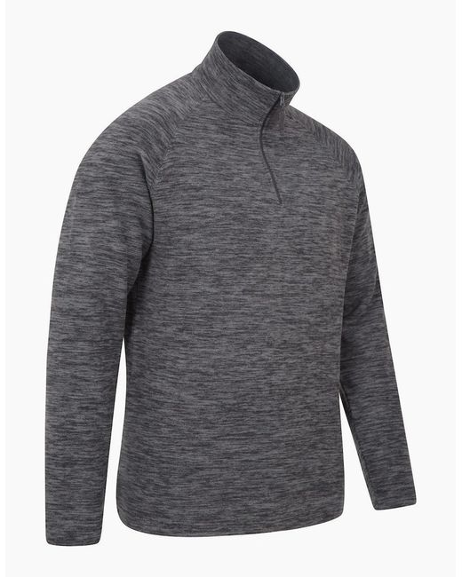 Mountain Warehouse Gray Snowdon Ii Fleece Top for men